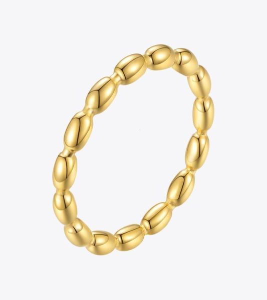 

band rings enfashion beans weath stainless steel ring for women gold color fashion jewelry friends gifts anillos mujer r214118 2216241642, Silver