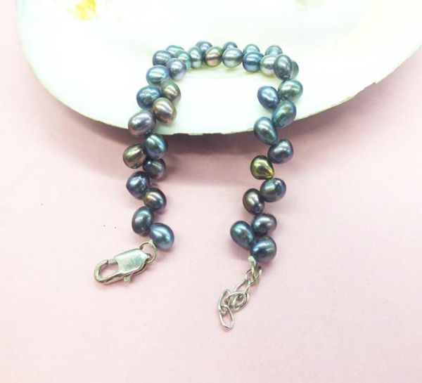 

bangle classic 6mm aaa natural pearl bracelet 7 5quot 2211096537270, Black