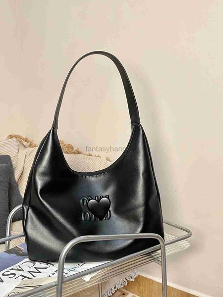 

miu bag pu leather large bag with one shoulder miu black bag