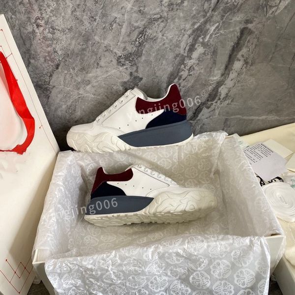 

new brand designer platform women quality casual shoes leather lace-up sneaker lady flat running trainers letters gym sneaker2023, Black