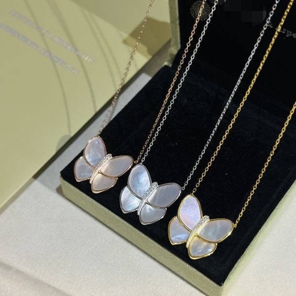 

fashion necklace elegant butterfly necklace women's pendant 3 colors 001, Silver