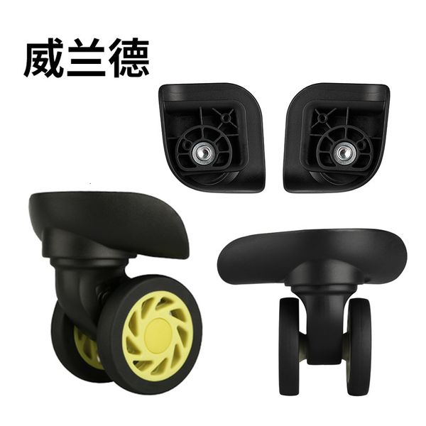 

bag parts accessories luggage replacement flexible rotation mute wearresistant wheel suitcase repair universal wheels 230517, Black