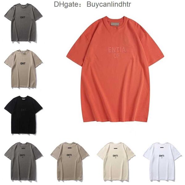 

designer mens t shirts women luxury tshirt essentail essent shorts t-shirt men casual printed sports tshirts essentiel high street loose sho, White;black