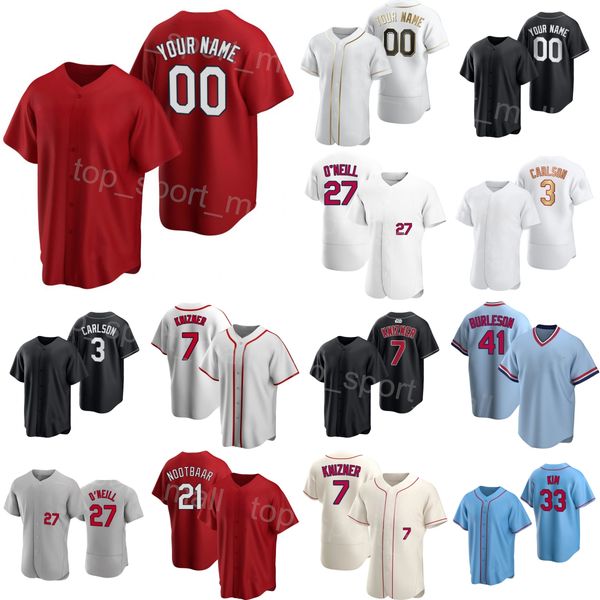 

baseball 33 brendan donovan jersey 41 alec burleson 3 dylan carlson 21 lars nootbaar 7 andrew knizner 22 jack flaherty 4 yadier molina 5 alb, Blue;black