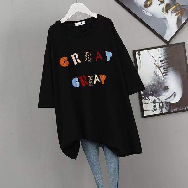 

women's plus size tshirt women clothing loose elastic comfort t shirt lady summer big large add casual oversize female 230517, Black