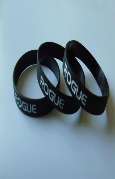 

50pcs rogue debossed and ink filled white color rubber wristbands for gifts y0226027418892, Golden;silver