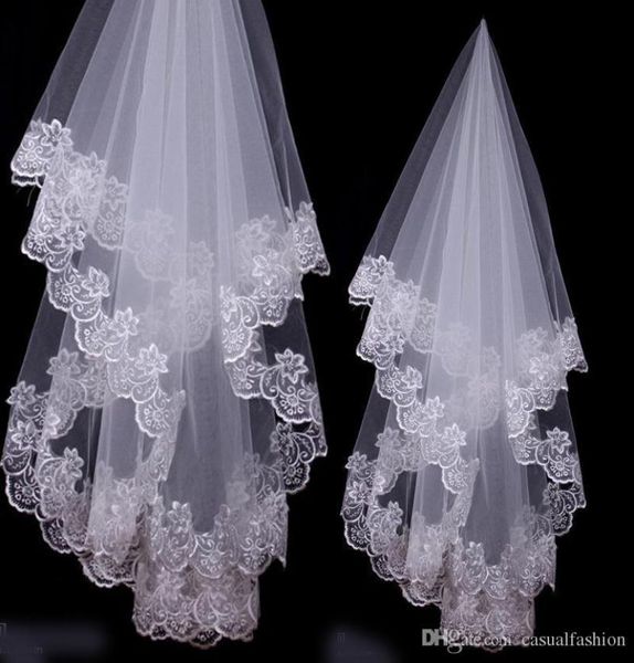 

bridal veils charming girls wedding bridal accessories veil for wedding lace white ivory color charming9675369, Black