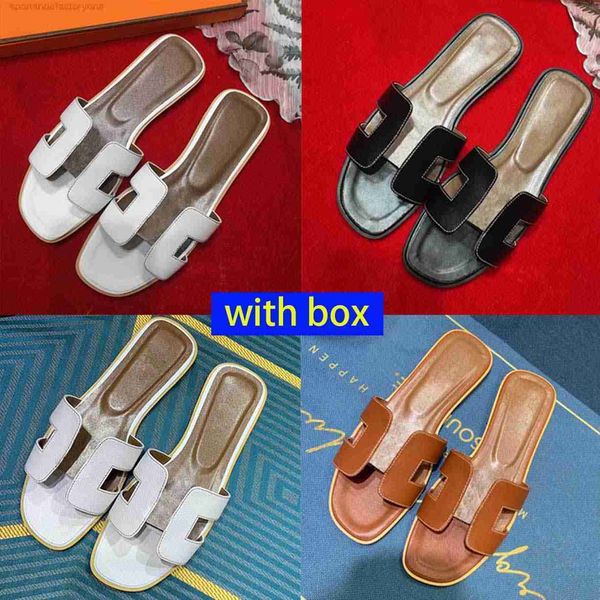 

men's ladies slippers latest beach slippers classic flat summer fashion flip-flops h women's shoes l bathroom sandals with box siz, Black