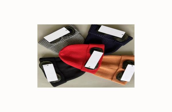 

5 colors two lens hood men women autumn winter wool knitted glasses cap outdoor sports hats couple beanies4077062