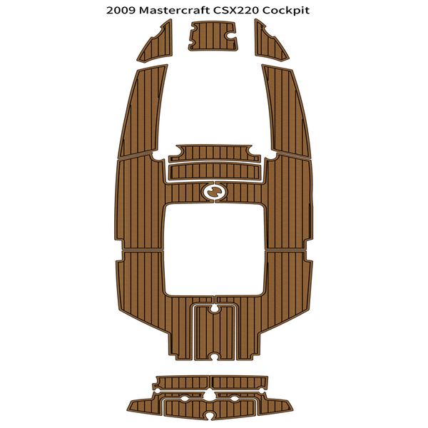

2009 mastercraft csx220 cockpit pad boat eva foam teak deck floor mat flooring