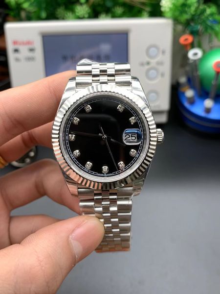 

men's watch diamonds president watch sapphire glass 41mm datejust 904l stainless steel bezel automatic mechanical mens aaa watch, Slivery;brown