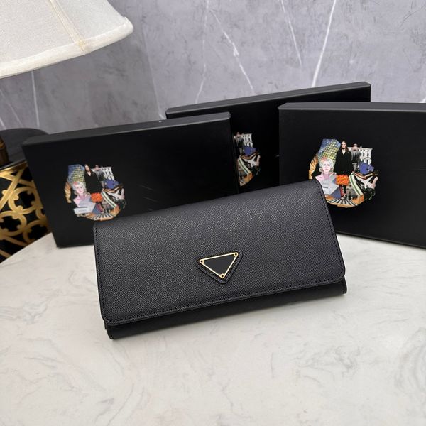 

women wallet designer purses card holder original box mens genuine leather long classic wallets carry around pocket handbag buckle thin wall, Red;black