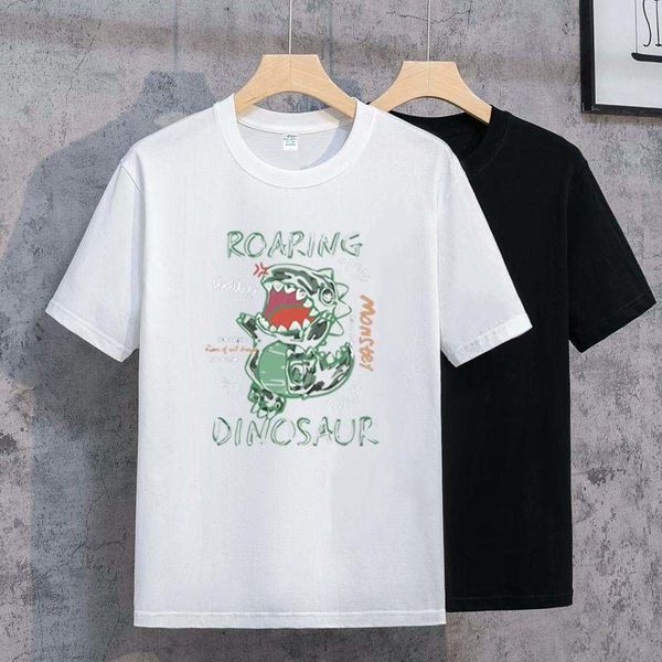 

designer t-shirt summer short sleeve designer men's t-shirt women's premium polo letter high-quality cotton women's clothing, White;black