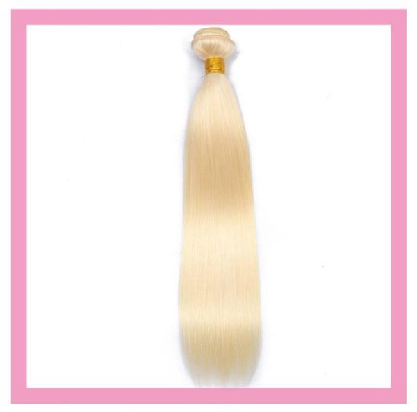 

brazilian virgin hair one bundle 613 color straight blonde hair bundle extensions 613 color silky straight4965850, Black