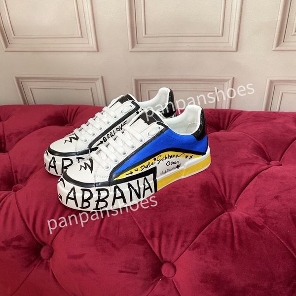 

2023casual shoes men designer leather lace-up sneakers fashion lady flat running letters shoes sneaker, Black