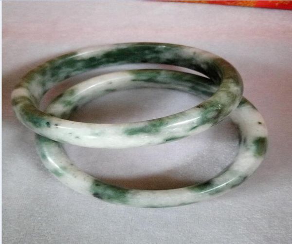 

5660mm natural handmade jade flying flower jade bracelet delivery8872768, Black