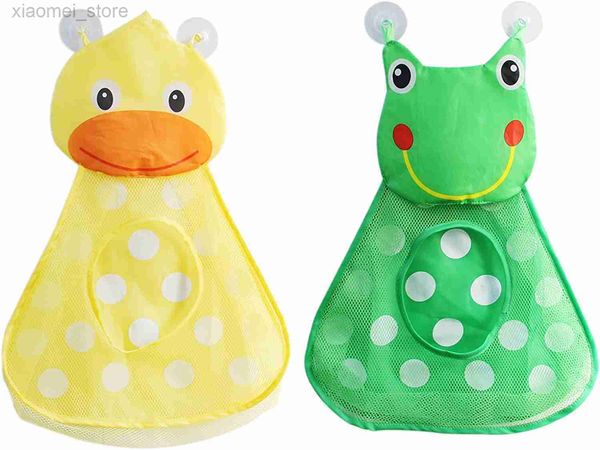 

3pscbath toys baby bathroom mesh bag for bath toys suction bag bath cups game bag bathroom organizer water toys sand beach storage toys