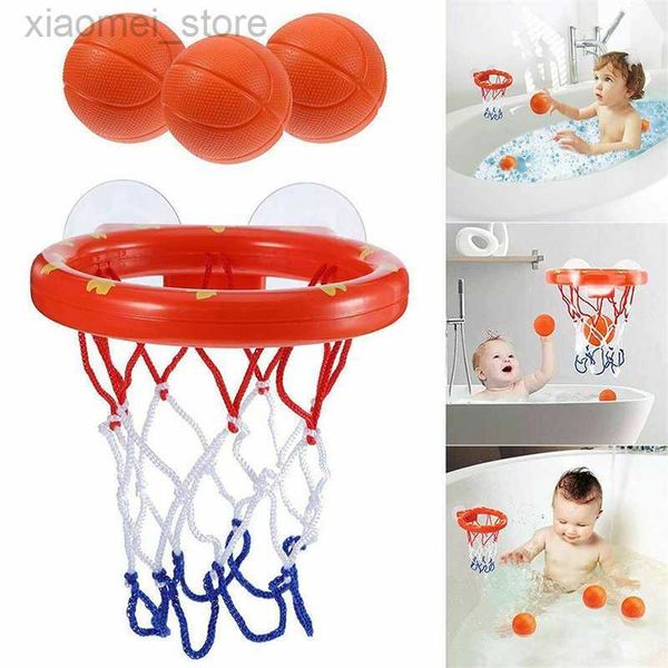 

3pscbath toys erhu banhu baby child bath toy boy water toys bath tub sbasketball hoop with 3 balls kids outdoor game cute whale