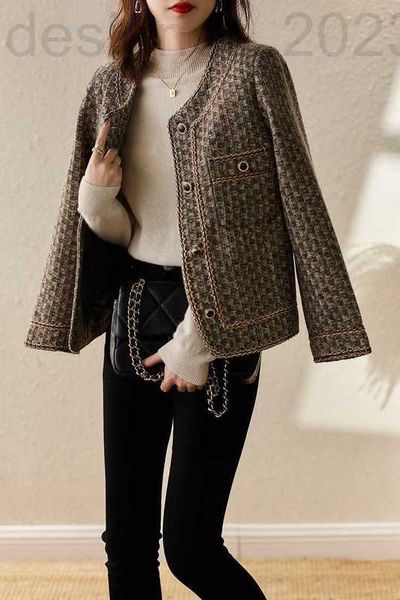 

women's jackets designer women's jacket new autumn winter western suit fashion twd cardigan designer spring casual -grade irthday, Black;brown