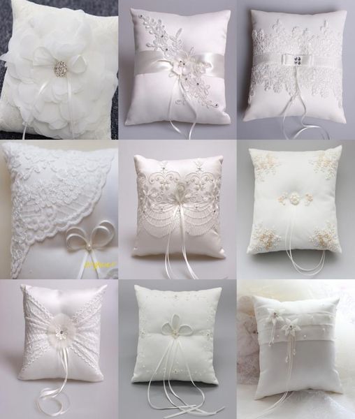 

wedding ring pillows 2019 new arrival 9 different lace ring bearer pillows for weddings and wedding anniversary 21cm21cm3852518