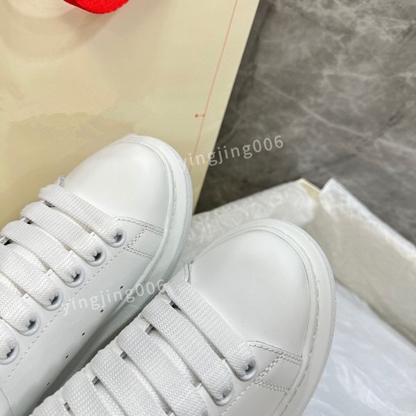 

new platform mens quality casual shoes leather lace-up sneaker fashion lady flat running trainers letters gym sneaker, Black