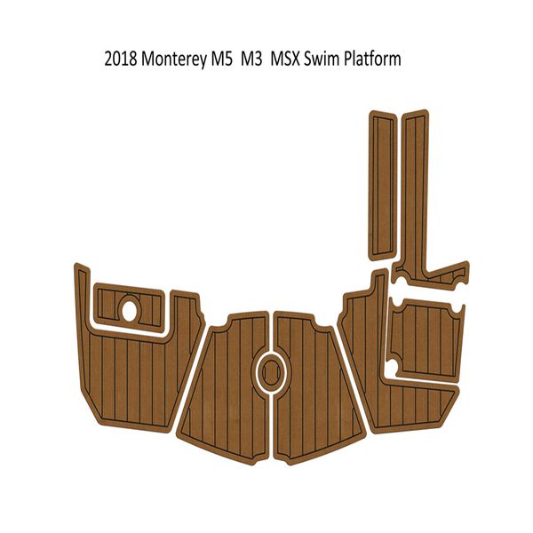

2018 monterey m5 m3 msx swim platfrom step pad boat eva foam teak deck floor mat