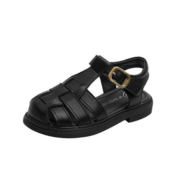 

sandals kids shoes baby footwear summer boys girls toe f12503, Black;red