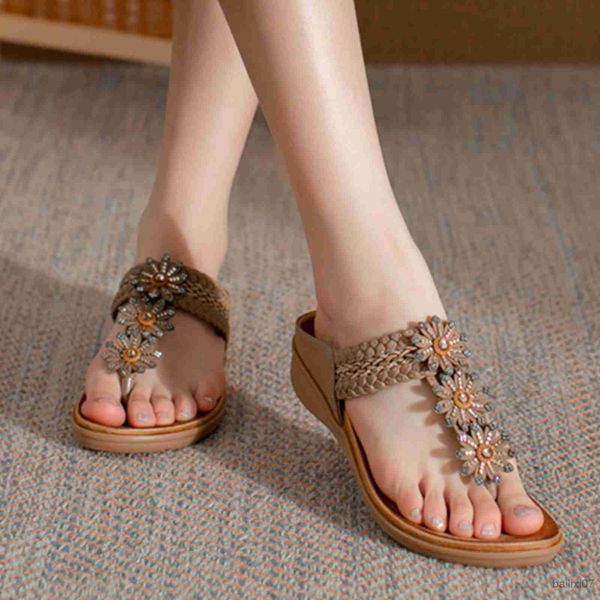 

slippers summer slippers for women 2023 toe fringe slipper fish mouth platform multicolor embroidered slippers ladies beach sandals, Black