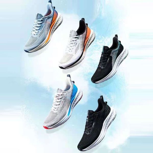

mens trainers running shoes blue black breathable fashion soft bottom durable comfortable walking casual sneakers 40-44