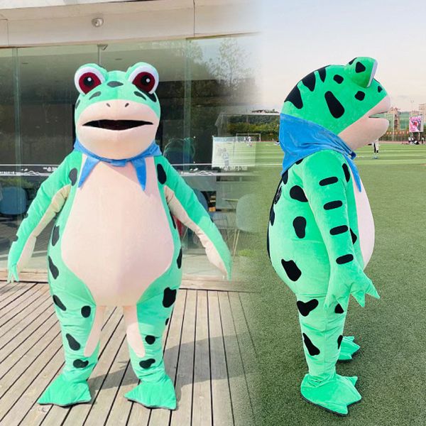 

theme costume simbok mascot frog cartoon doll costume inflatable walking performance clothes gas model doll clothes 230517, Black;red