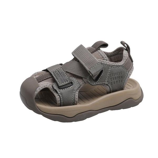 

sandals kids shoes footwear summer boy treasure light casual wear-resistant non-slip f12507, Black;red