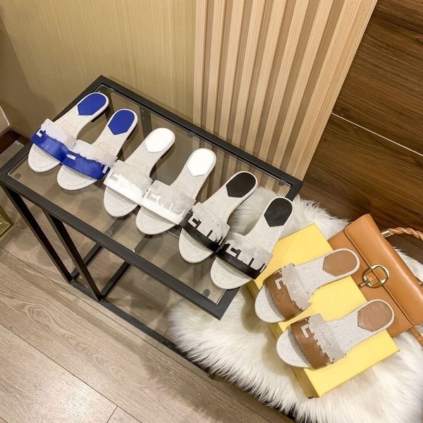 

baguette slipper designer fashion slippers ladies sandals letter slide splicing summer dust bag 10, Black