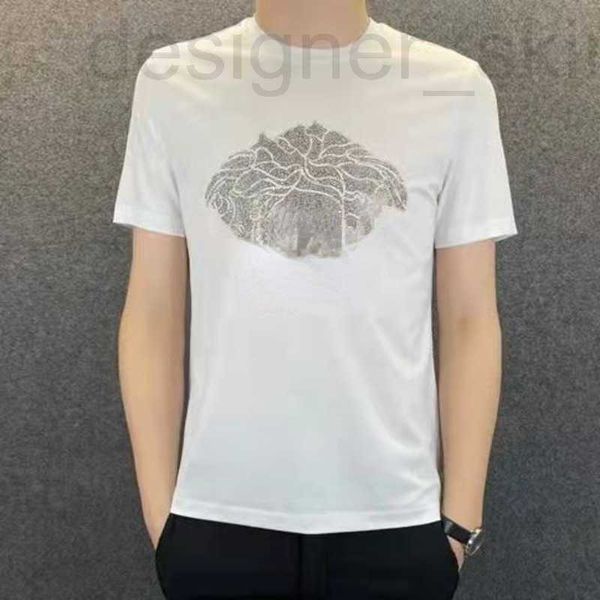 

men's t-shirts designer suer short sleeve t shirt mens sweatshirt designer tshirt sequins emroidery pullo tee fashion hip hop t-shirt h, White;black