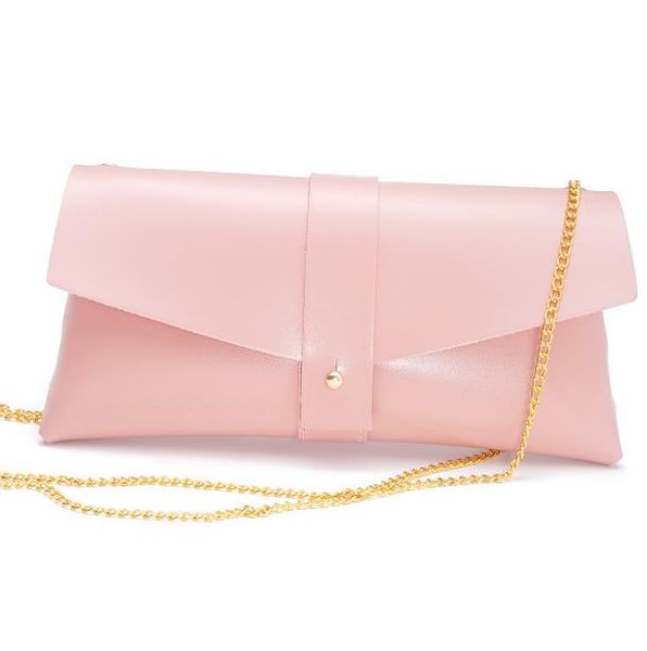 

portable pu leather chain eyewear case pink trendy eyewear soft bag high-end leather too eyewear storage box