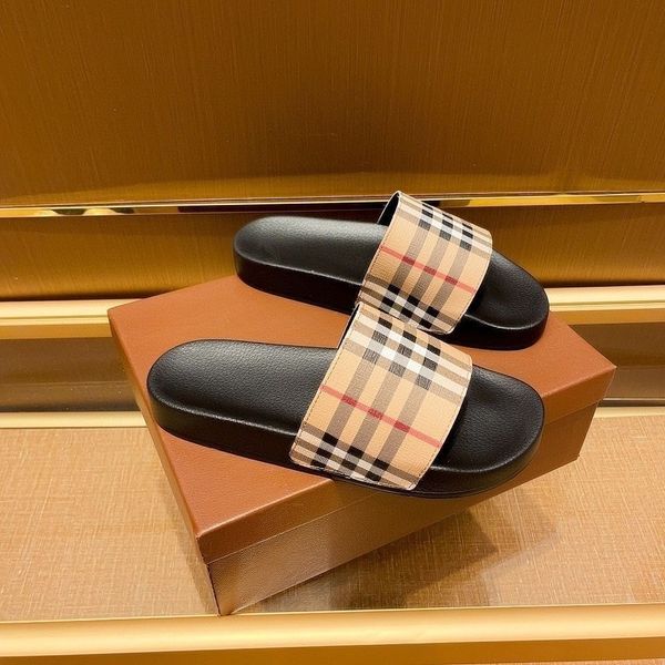 

paris mens womens summer vintager sandals beach slide home slippers material flat scuffs sliders fashion foam runner shoes pattern print san, Black