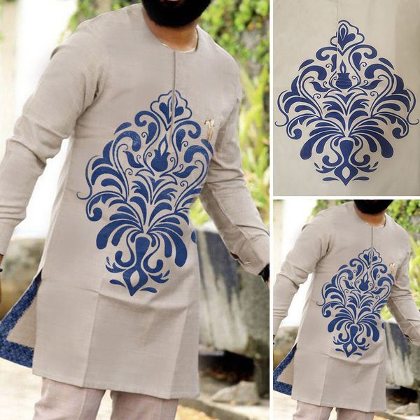 

men's tracksuits dashiki mens pant 2 pieces outfit set african men clothes set african clothing for man shirt with trouser 230517, Gray