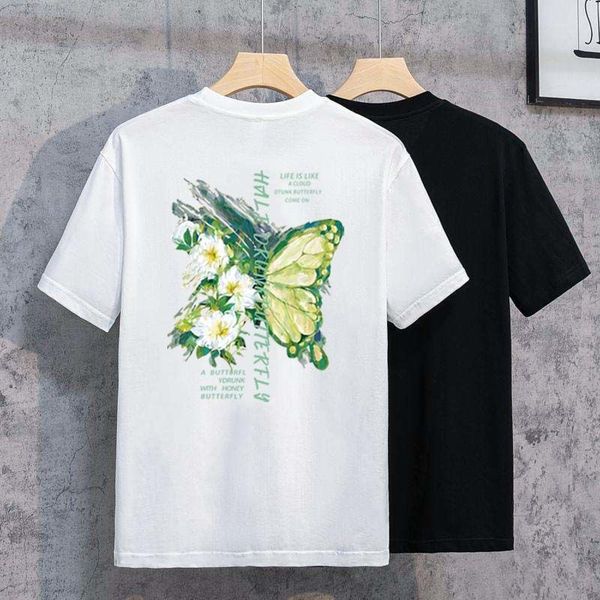 

designer t-shirt summer short sleeve designer men's t-shirt women's premium polo letter high-quality cotton women's clothing, White;black
