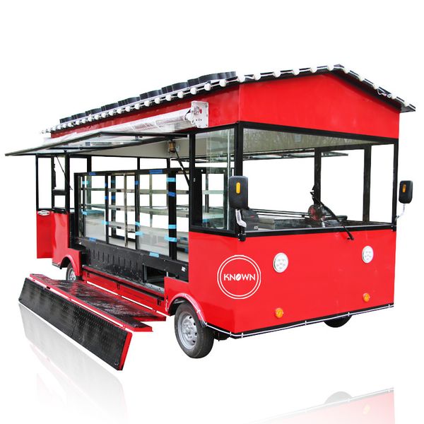 

street mobile food truck outdoor electric food kiosk kitchen dog snack pizza food trailer van for sale