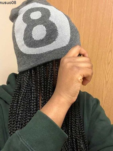 

beanie/skull caps knitting cap men women paragraph quality wool cap ins new net red design sense niche cold cap warm fashion hundred take wo, Blue;gray