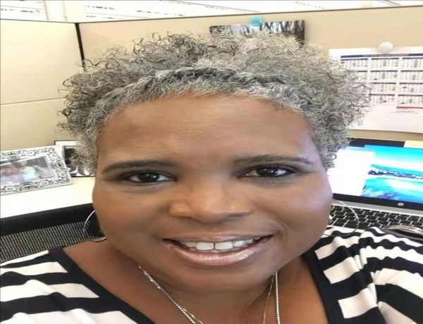 

cool essential gray ponytail hairstyle for black women drawstring silver grey puff updo human er ponytails extensoins ease wea2138258