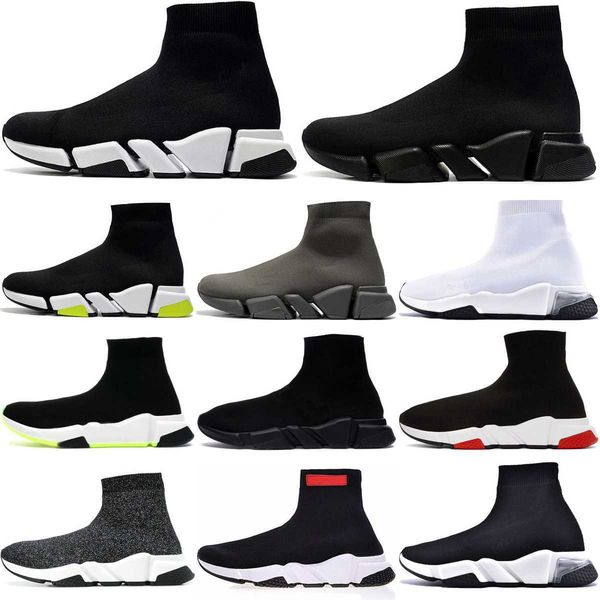 

trainers speeds 2.0 1.0 shoe platform sneaker men women designer balanciagas tripler paris socks boots runners black white light graffiti vi