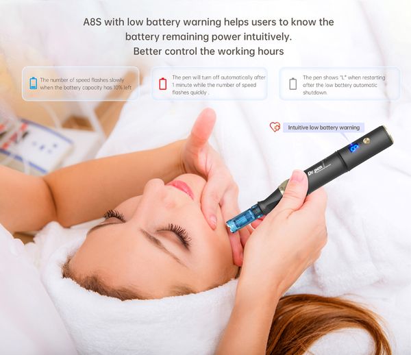 

dr.pen a8s electric microneedling 0-2.5mm derma pen microneedling pore thinning