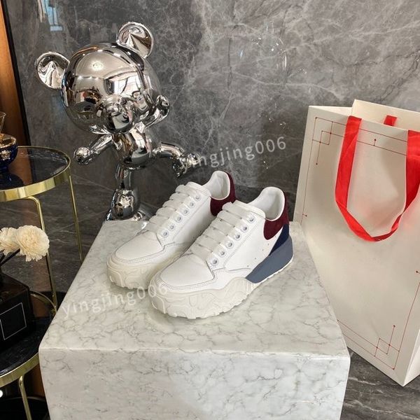 

2023brand designer platform women quality casual shoes leather lace-up sneaker lady flat running trainers letters gym sneaker, Black