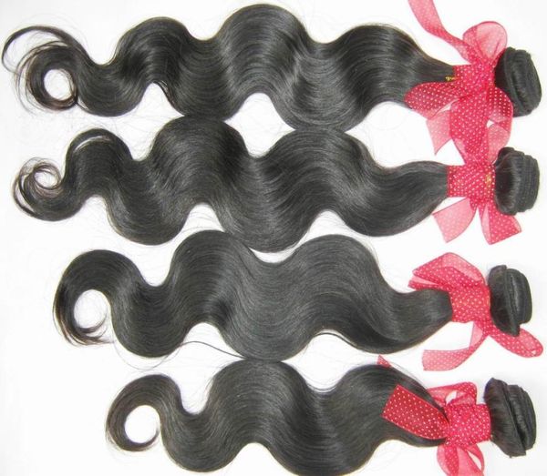 

extotic taurg hair virgin filipino body wave 4pcs double wefts silky bundles amazing expedited 5883255, Black