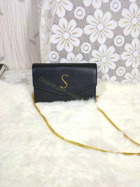 

luxurys designers uptown grain embossed leather chain wallet true leather shoulder bags handbags new items cross body fashion women purses c