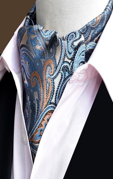 

hbp men039s vintage paisley floral formal cravat ascot tie scrunch self british style gentleman polyester silk necktie wedding 2616098, Black;purple
