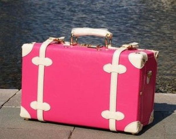 

ems the new korean version of the retro box mobile home fashion beauty case luggage suitcase travel post2587108