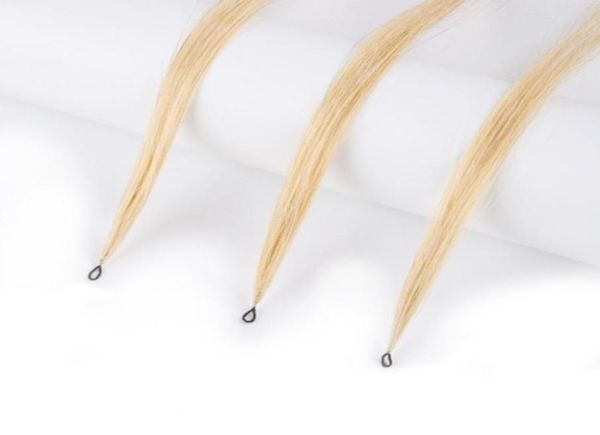 

feather hair extension blonde color 100strands dyeable elastic cord loop micro ring latest products comfortable to wear and reusab4306516, Black