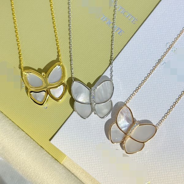 

fashion necklace elegant butterfly necklace women's pendant 3 colors, Silver