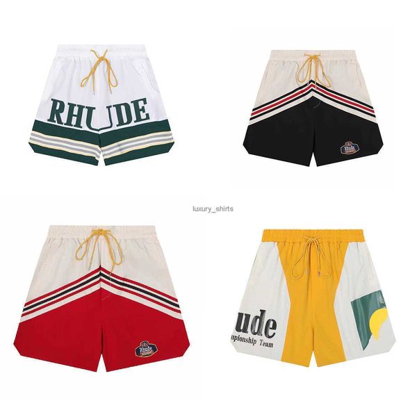

rhude shorts mens shorts designer men shorts mens fashion swimshorts designer short gym pants casual beach shorts loose shorts for man women, White;black